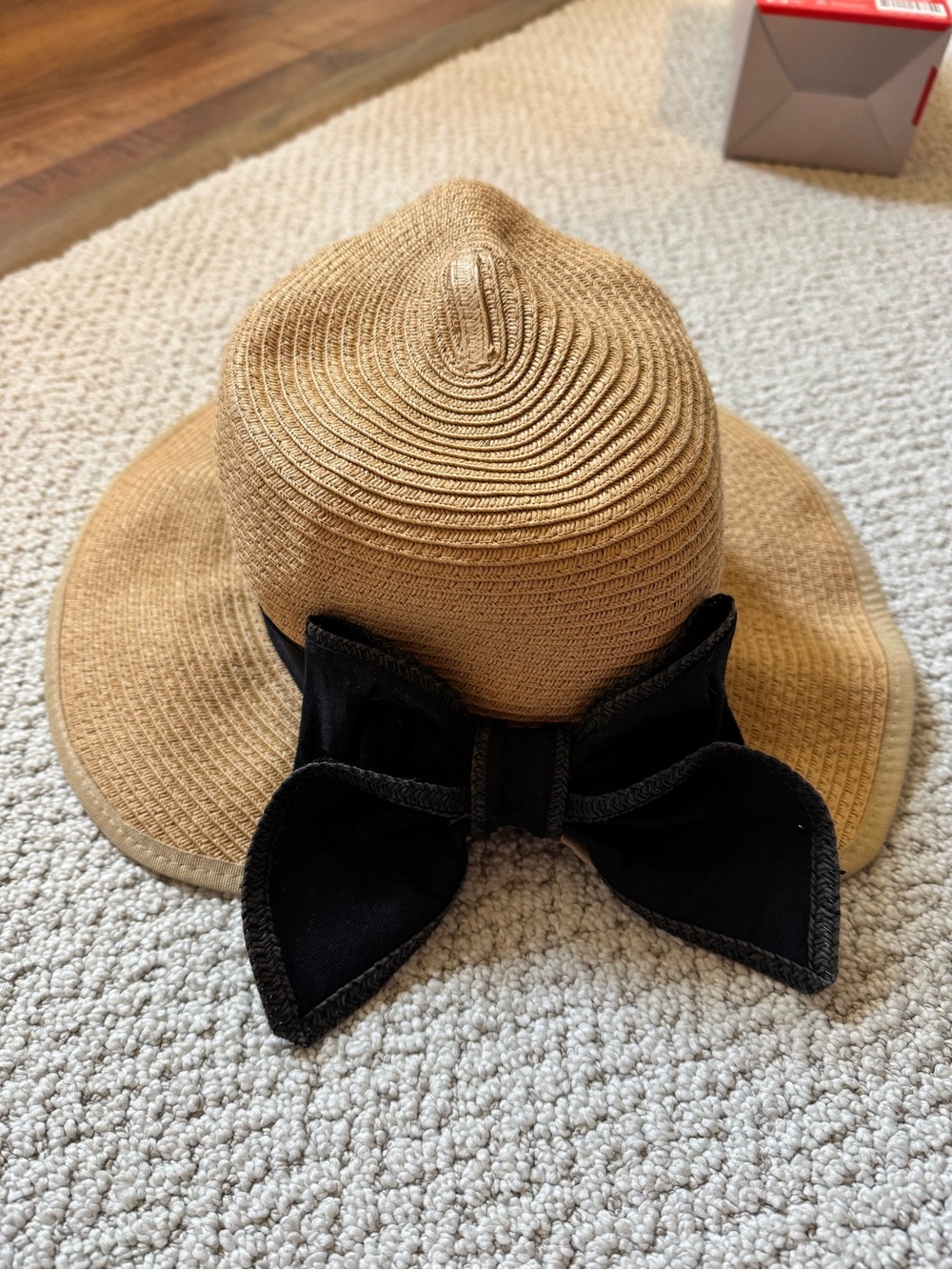 Sun Hat with Black Bow